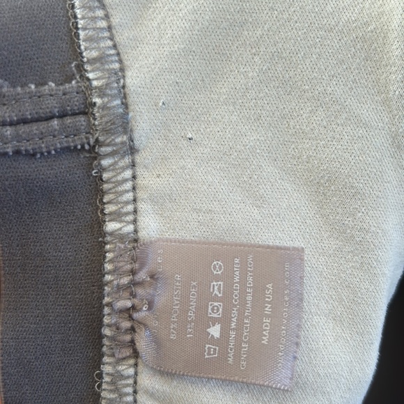 Outdoor Voices Criss Cross Back Sports Bra Navy and Gray Unpadded Large - Picture 6 of 7